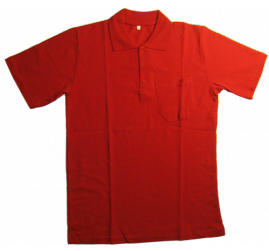 Yazlık Polo Yaka Kırmızı T-Shirt İş Elbisesi