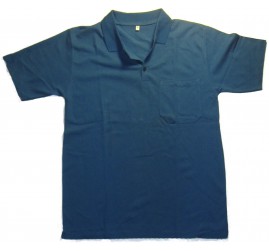 Yazlık Polo Yaka Mavi T-Shirt İş Elbisesi